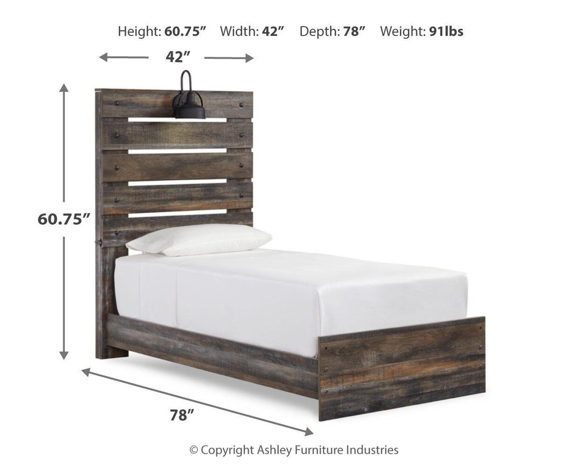 Drystan Twin Panel Bed