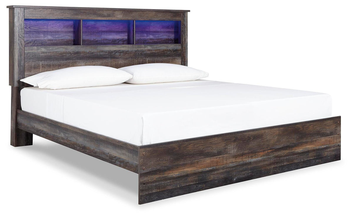 Drystan King Panel Bed, Dresser, Mirror and 2 Nightstands