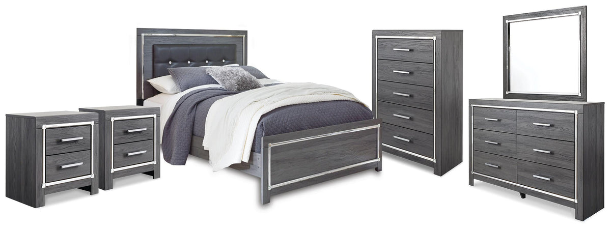 Lodanna Queen Panel Bed, Dresser, Mirror, Chest and 2 Nightstands