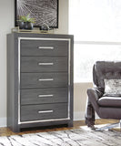 Lodanna King Storage Bed, 2 Dressers, Cheat and Nightstand