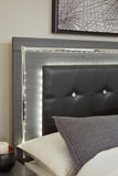 Lodanna Full Upholstered Panel Storage Bed, Dresser, Mirror, and Nightstand