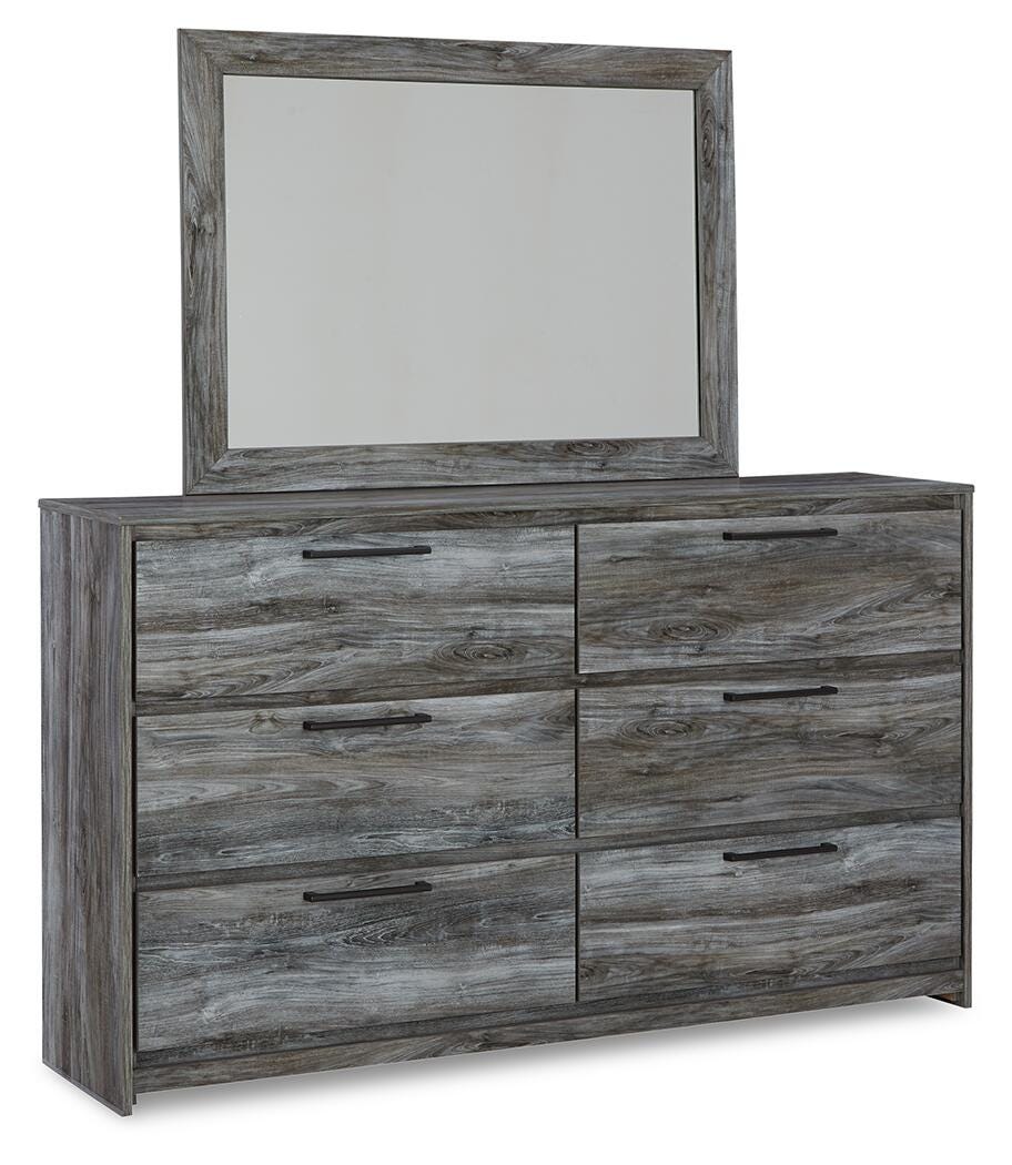 Baystorm Full Storage Bed, Dresser, Mirror and Nightstand