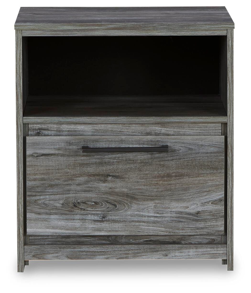 Baystorm Full Storage Bed, Dresser, Mirror and Nightstand