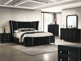 Armany Black Dresser Top (Mirror Only) - Crown Mark | Olivia Furniture