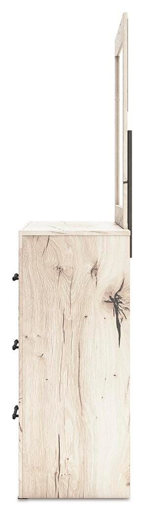 Lawroy King Panel Storage Bed, Dresser and Mirror