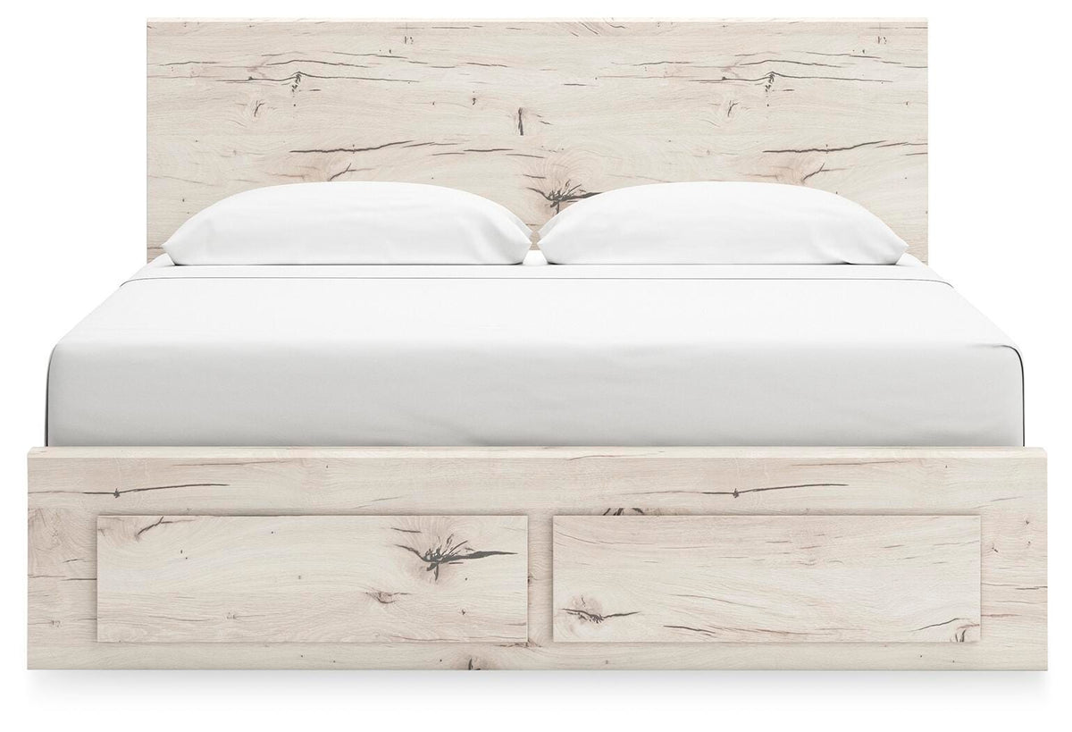 Lawroy King Panel Storage Bed, Dresser and Mirror