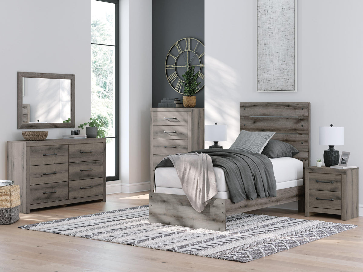 Graystorm Twin Panel Bed