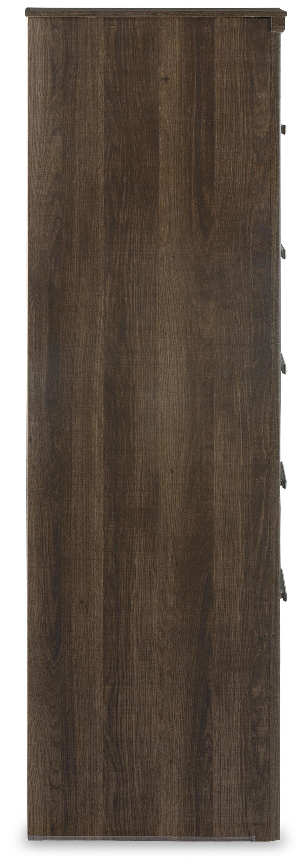 Juararo California King Panel Bed, Dresser, Mirror, Chest and Nightstand