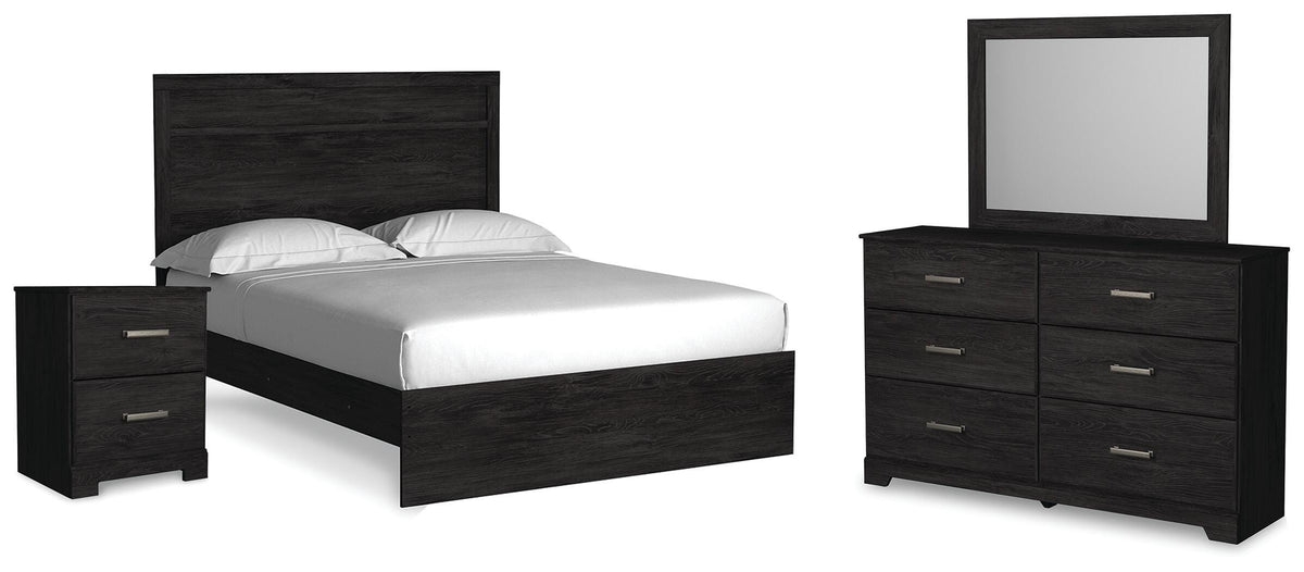Belachime Queen Panel Bed, Dresser, Mirror, and Nightstand