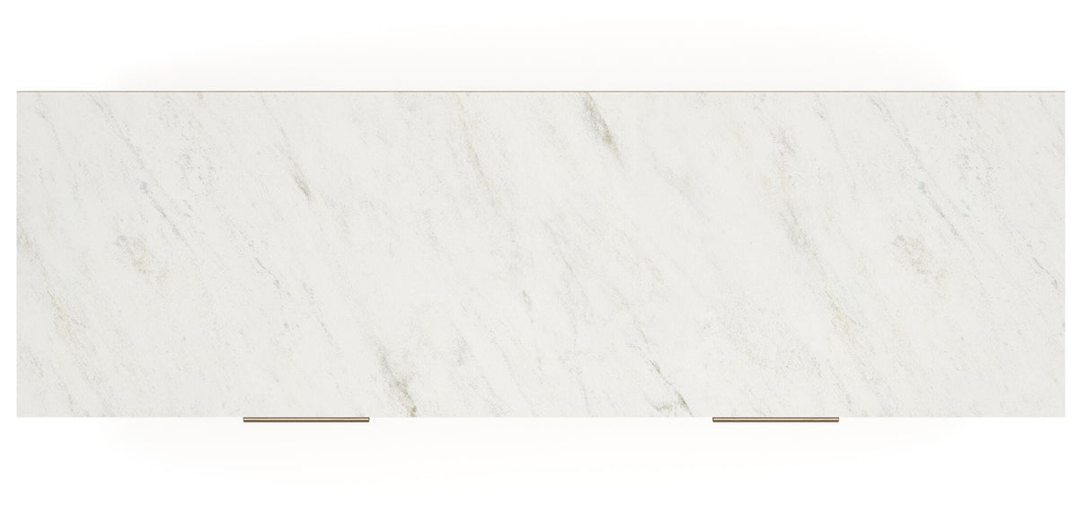 Cadmori Queen Upholstered Panel Bed, Dresser and Nightstand