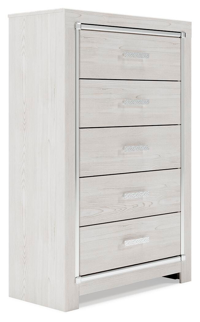 Altyra Full Panel Bed, Dresser, Chest and 2 Nightstands