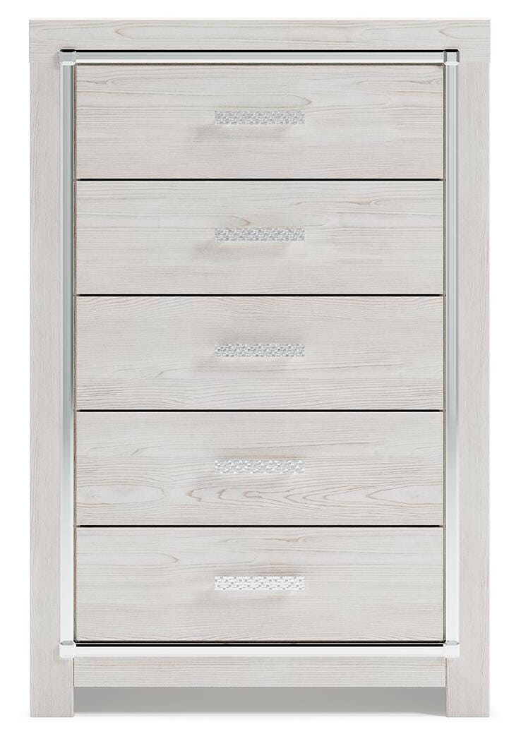 Altyra King Storage Bed, Dresser, Mirror and 2 Chests