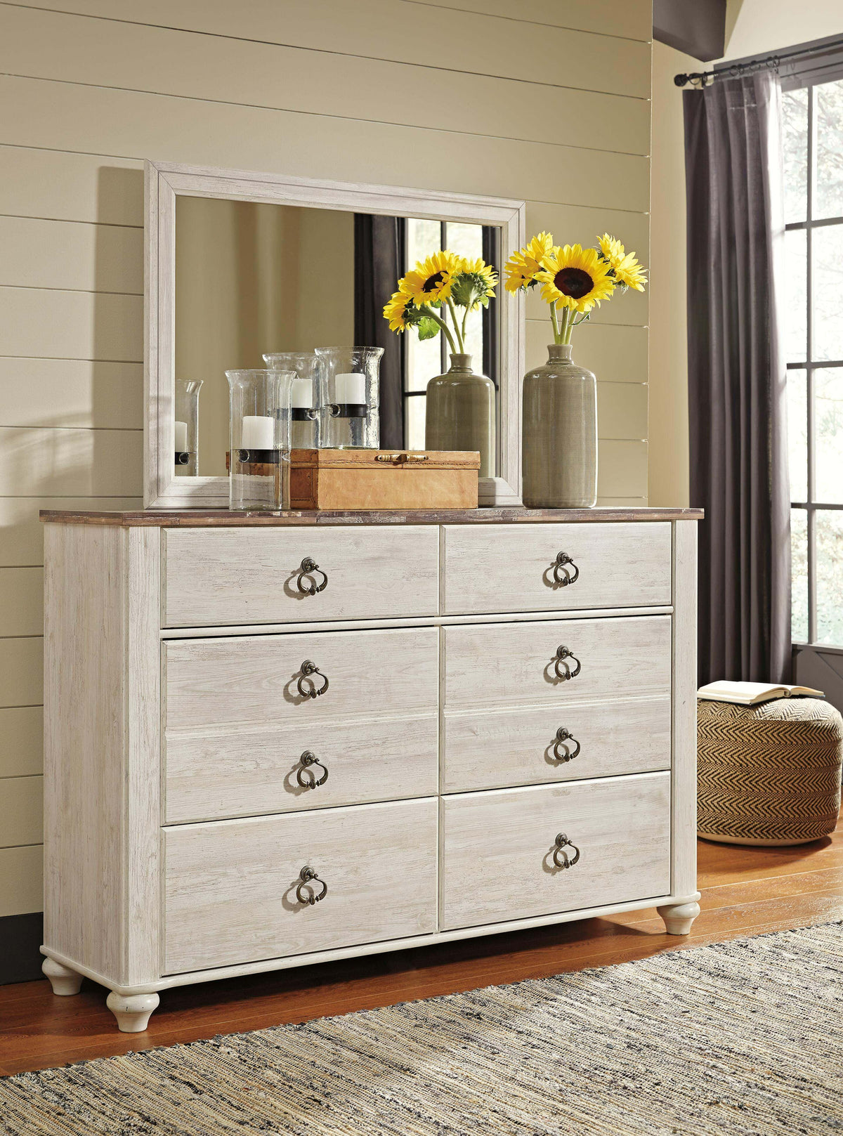 Willowton Dresser and Mirror