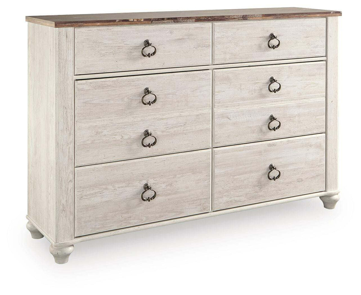 Willowton Dresser and 2 Nightstands