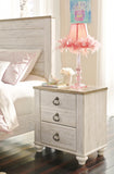 Willowton Queen Sleigh Bed, Dresser, Mirror, Chest and 2 Nightstands