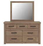 Oliandon Queen Panel Bed, Dresser and Mirror