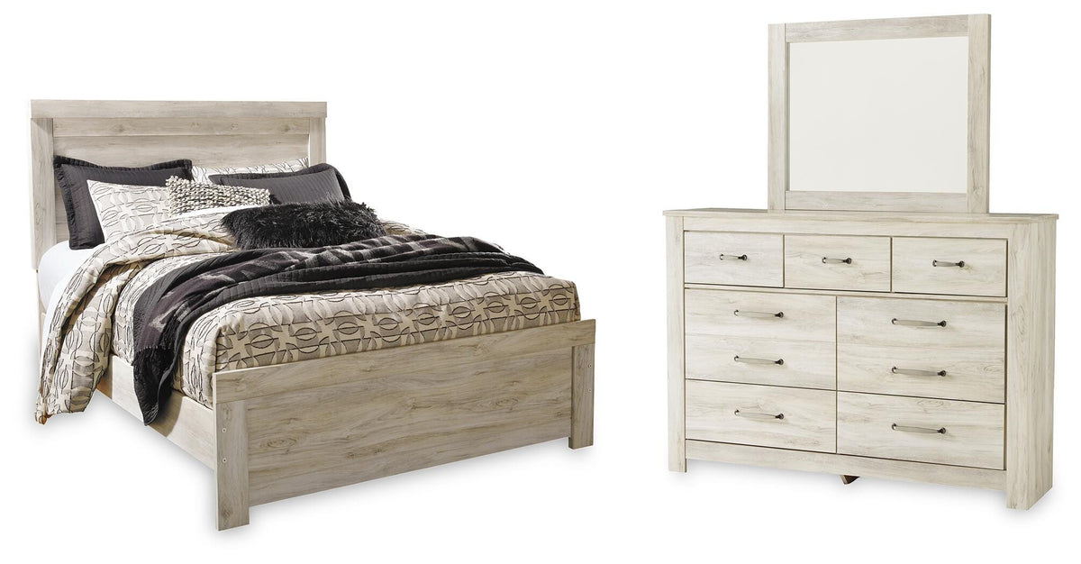 Bellaby Queen Panel Bed, Dresser and Mirror