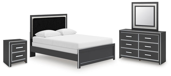 Zuraleus Queen Panel Bed, Dresser, Mirror and Nightstand