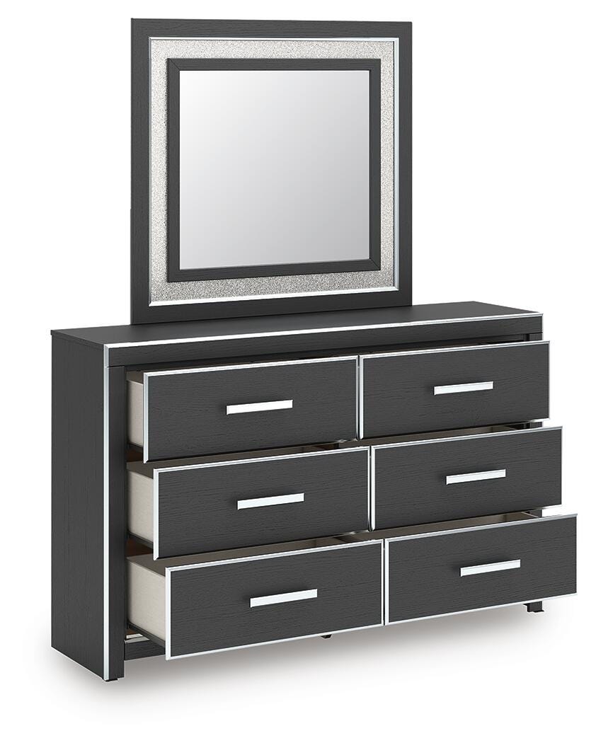 Zuraleus King Storage Bed, Dresser, Mirror, Chest and Nightstand