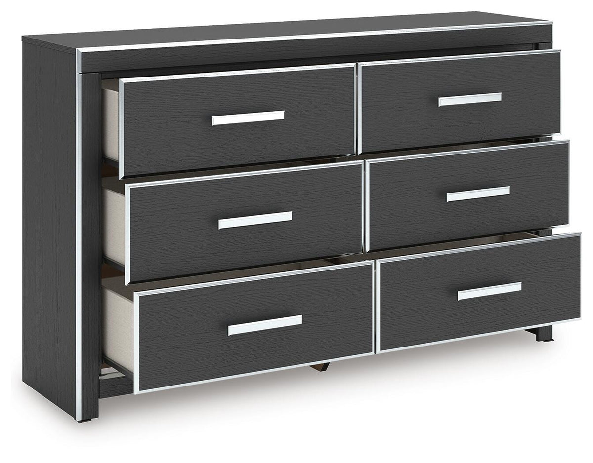 Zuraleus Queen Upholstered Bed, Dresser and Nightstand