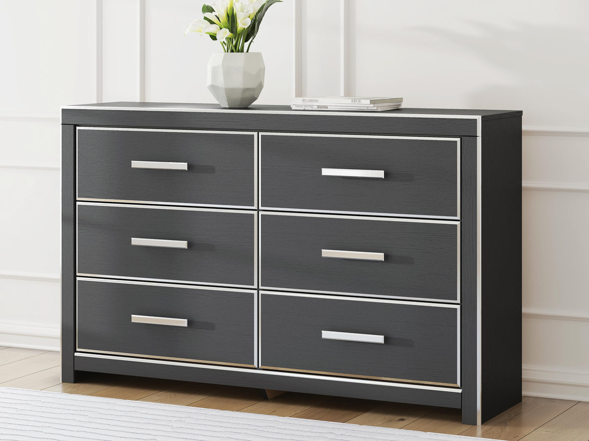 Zuraleus Queen Upholstered Bed, Dresser and Nightstand