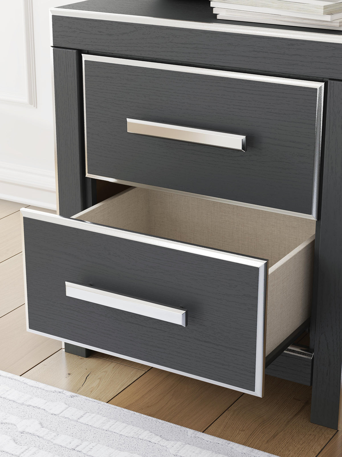 Zuraleus King Storage Bed, Dresser, Mirror, Chest and Nightstand