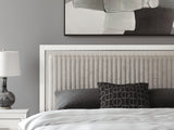 Zuraleus King Upholstered Panel Platform Bed