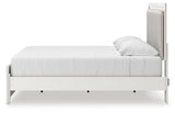 Zuraleus King Upholstered Panel Platform Bed