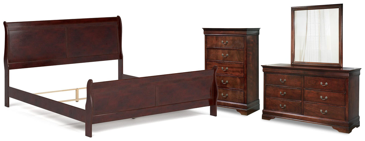 Alisdair King Sleigh Bed, Dresser, Mirror and Chest