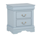 Louis Philip Blue Sleigh Bedroom Set