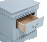 Louis Philip Blue Sleigh Bedroom Set