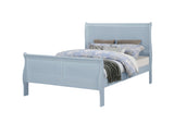 Louis Philip Blue Full Sleigh Bed