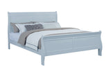 Louis Philip Blue Sleigh Bedroom Set
