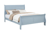 Louis Philip Blue Sleigh Bedroom Set