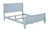 Louis Philip Blue Sleigh Bedroom Set