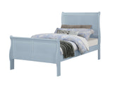 Louis Philip Blue Twin Sleigh Bed