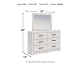 Cayboni Queen Panel Bed, Dresser, Mirror and Nightstand