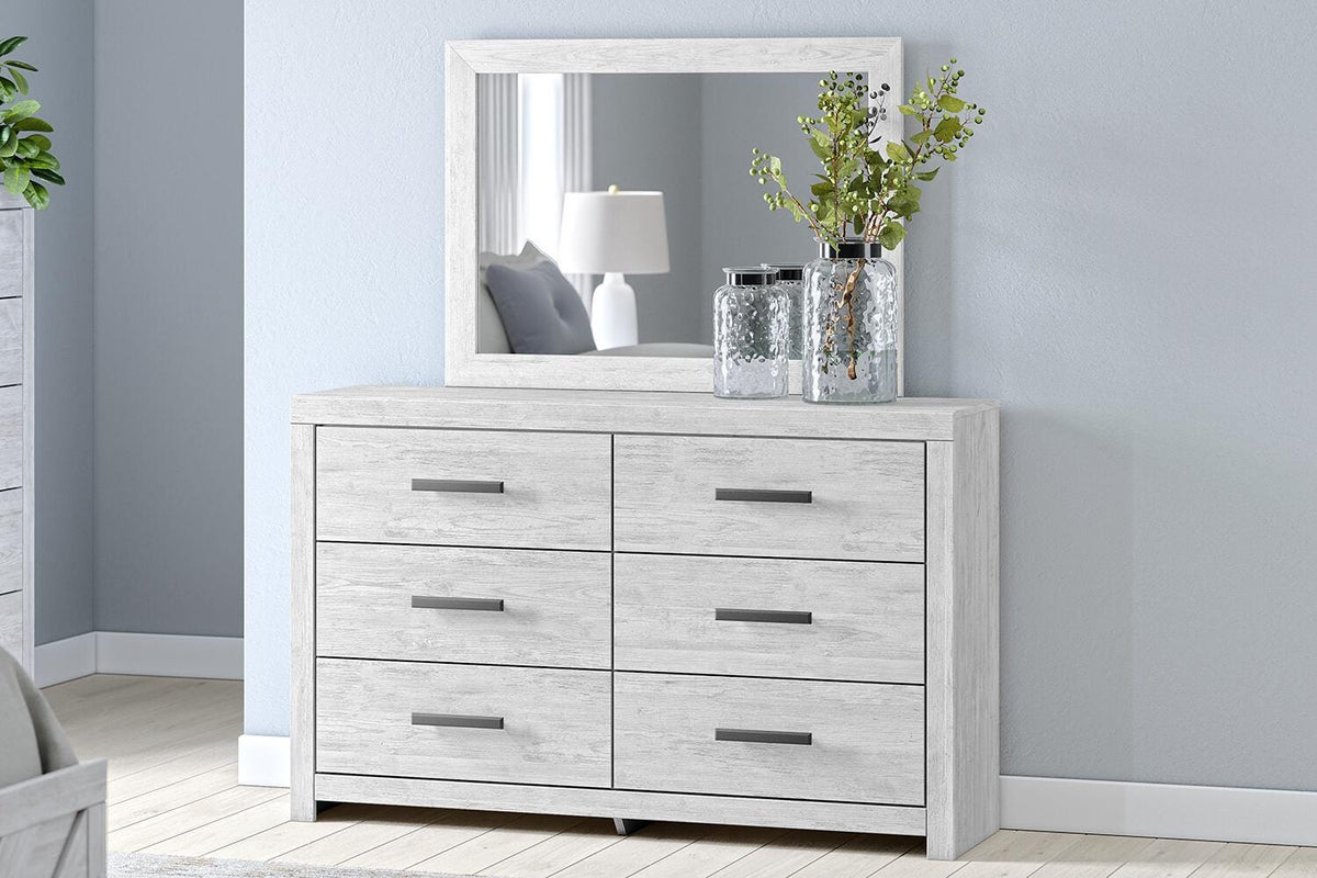 Cayboni Queen Panel Bed, Dresser and Mirror