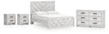 Cayboni Queen Panel Bed, Dresser and 2 Nightstands