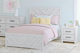 Cayboni Full Panel Bed, Dresser, Mirror and Nightstand
