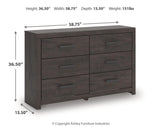 Prendonea King Panel Bed, Dresser and 2 Nightstands