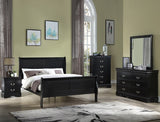 Louis Philip Black Mirror (Mirror Only) - Crown Mark | Olivia Furniture