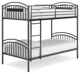 Lanceburg Twin over Twin Bunk Bed and 2 Mattresses