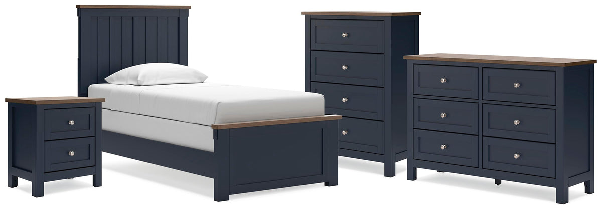 Landocken Twin Panel Bed, Dresser, Chest and Nightstand