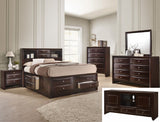 Emily Dark Cherry Bedroom Mirror (Mirror Only) - Crown Mark | Olivia Furniture