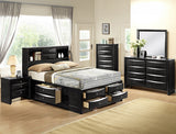 Emily Black Bedroom Mirror (Mirror Only) - Crown Mark | Olivia Furniture
