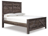 Wynnlow Queen Crossbuck Panel Bed, Chest and Nightstand