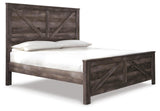 Wynnlow King Crossbuck Panel Bed