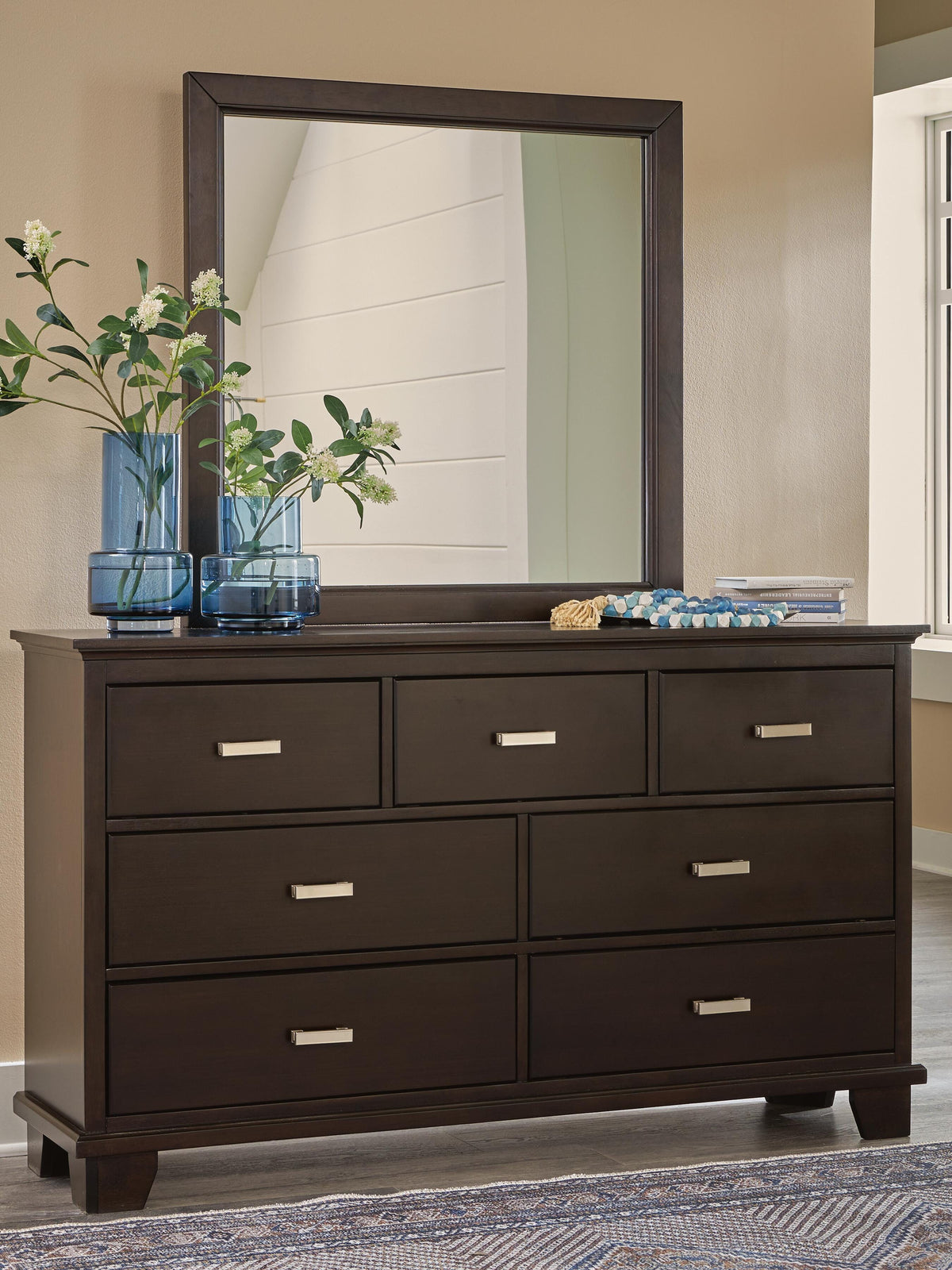 Covetown Twin Panel Bed, Dresser and Mirror