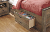 Trinell Full Bookcase Bed with 2 Storage Drawers